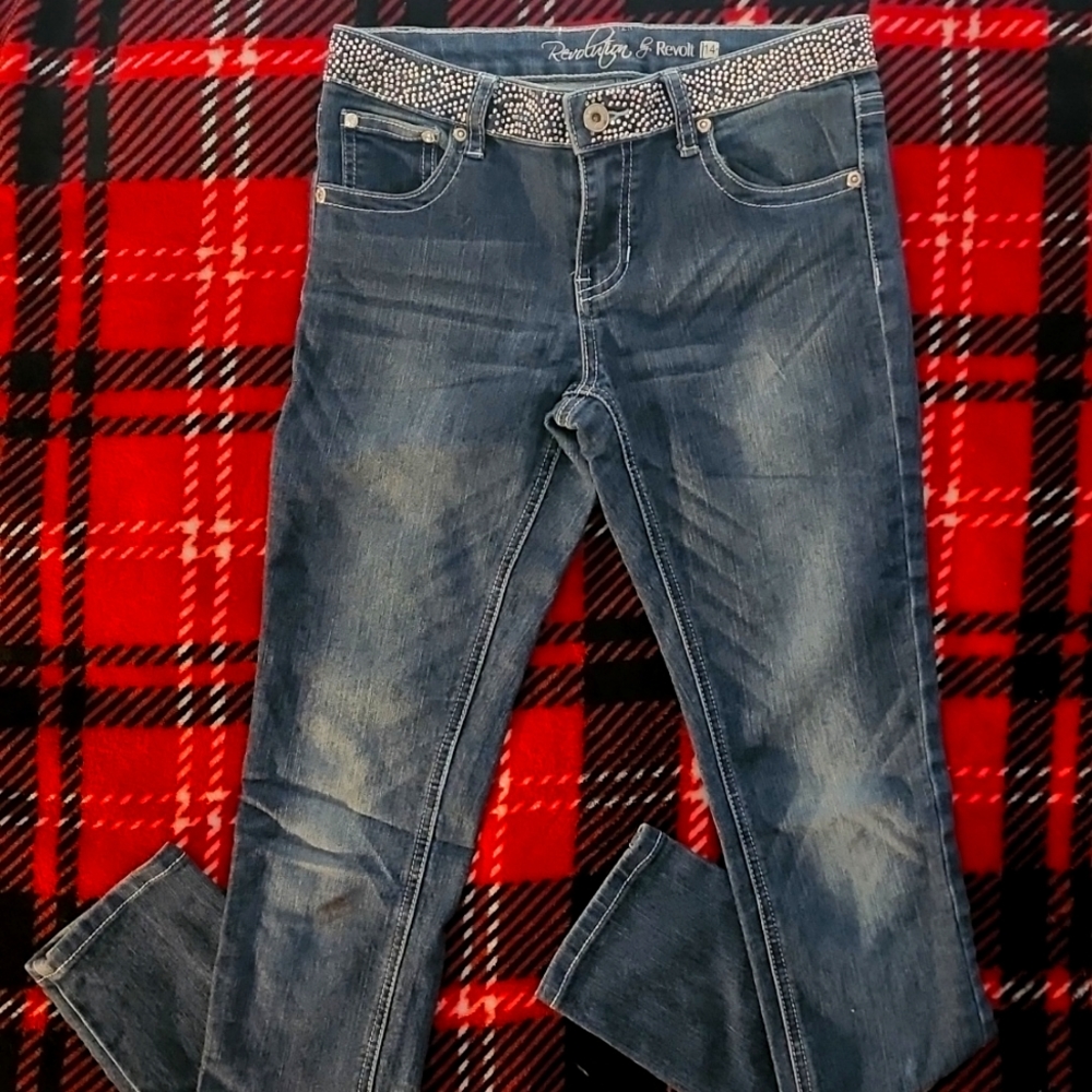 Girls Revolution By Revolt Jeans Size 14